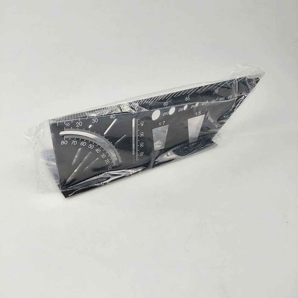 

KANSHPKANSHP ABEDOE Penggaris Angle Ruler Mark Line 3D Measuring Tool Aluminium - M142