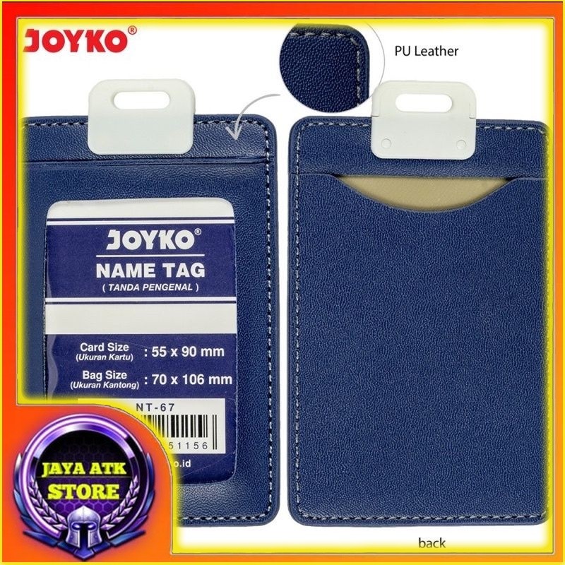 

NAME TAG JOYKO NT-66 - NT-73 TANDA PENGENAL GANTUNGAN KARTU NAMA KULIT ID CARD CASE