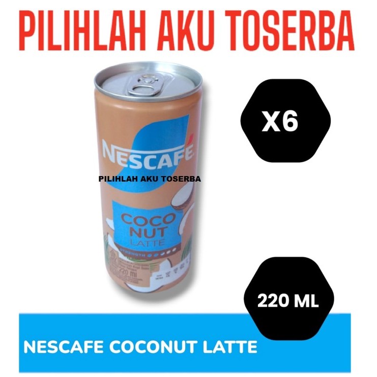 

Kopi Nescafe Kaleng COCONUT LATTE Can 220 ml - ( HARGA 6 Kaleng )