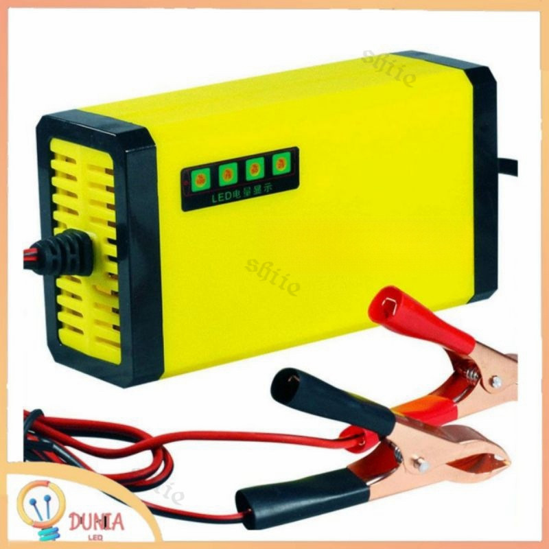 Charger Aki Motor Mobil 2A / 6A 12V Alat Cas Aki Casan Accu Motor Mobil Carger Aki Charger Accu  Cha
