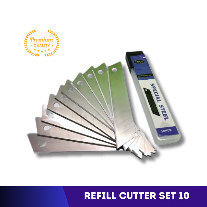 

Refill Mata Cutter SET 10 Pcs Isi Ulang Mata Pisau Alat Potong Pisau