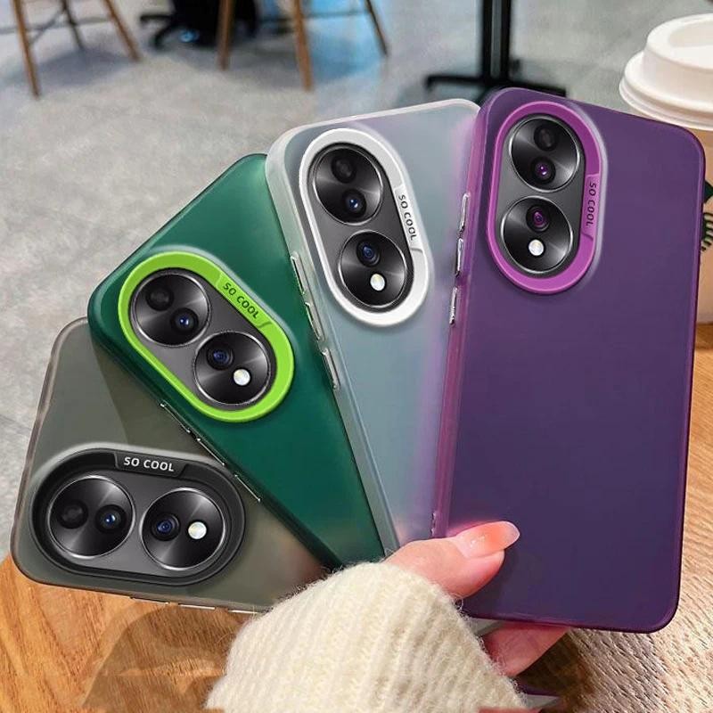 For Honor X7b Honor X7b 5G Honor X7B case Luxury Metallic Aurora Skin metallic paint Matte Cover Bac