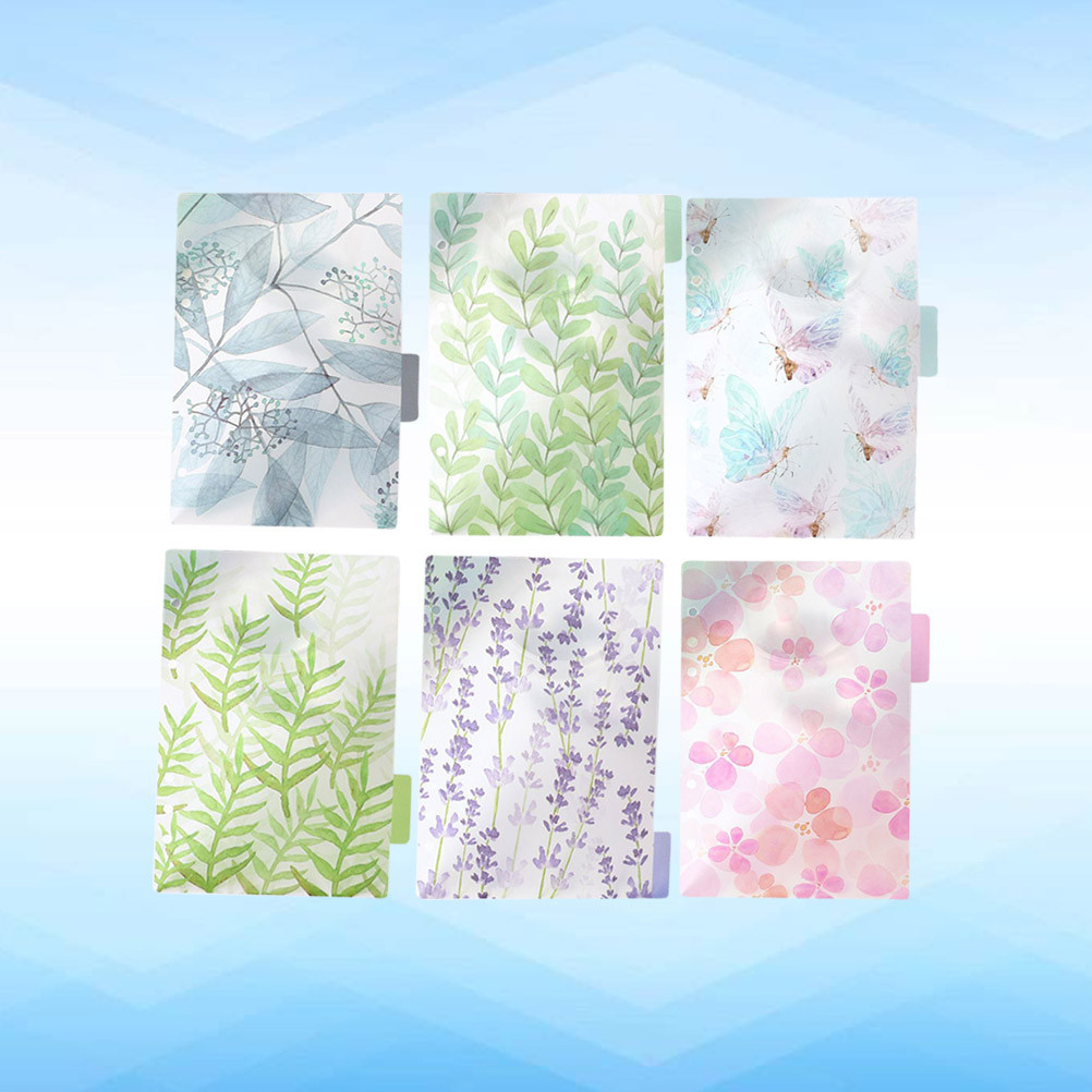 

6 Pcs Notebook Tab Cards Refill Index Page Loose Leaf Binders A5 for Spiral Divider