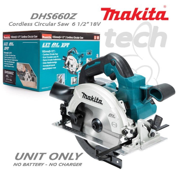 Mesin Gergaji Kayu Baterai Cordless Circular Saw 18V Makita DHS660Z - Unit Only
