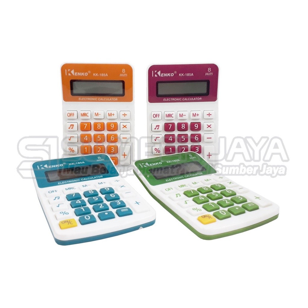 

Kalkulator Kenko Practical Calculator Kenko KK 185A KK-185A Warna Mika