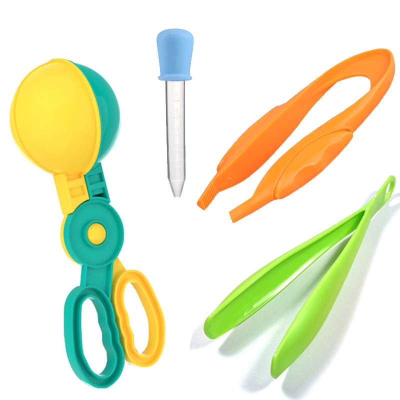 

1/4pcs Fine Motor Skill Training Tool Set Montessori Early Learning Education Toys Toddler Kids Drop Scoop Clip Tweezers Toys
