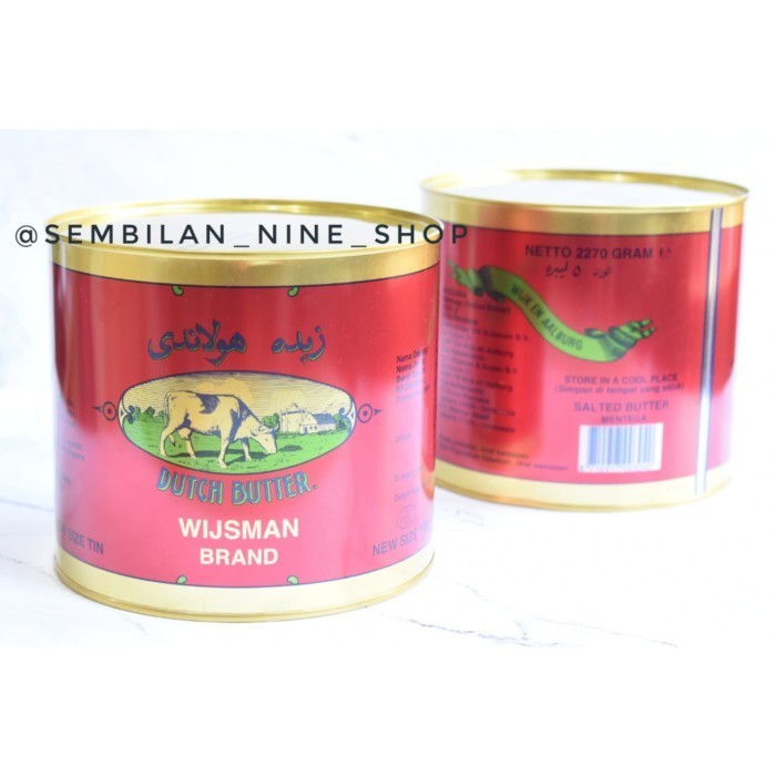 

[Promo] Wijsman Dutch BUTTER 2.270 Gram WYSMAN WISMAN Mentega Salted 2,27 KG