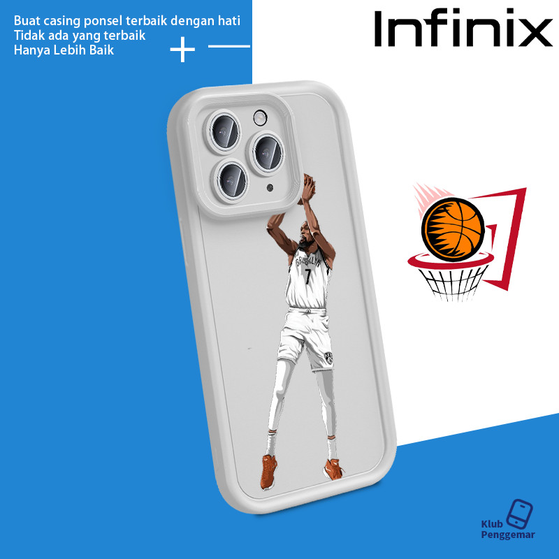 CUSTOM CASE NBA Brooklyn Nets Kevin Durant fans jump shot seri Kompatibel untuk Infinix Smart 5 6 7 