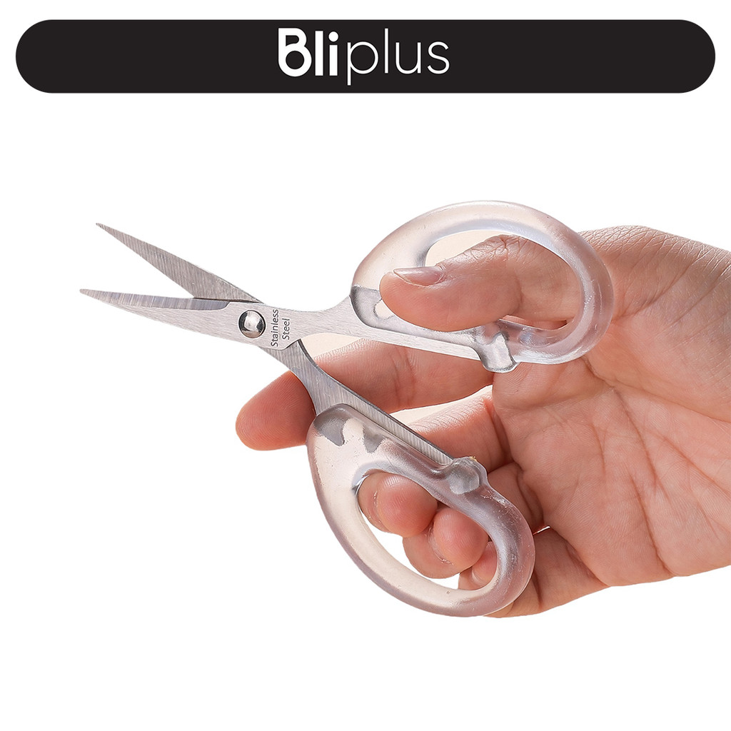 

Gunting Stainless Tajam Transparan Gunting Kertas Multipurpose Scissors Scrapbook ATK3015