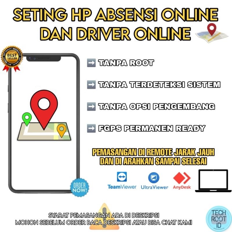 SETING HP ABSEN PASANG HP ABSEN ONLINE VIA REMOTE