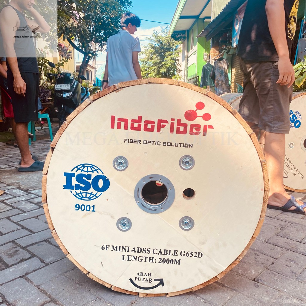 Kabel 6 Core Mini ADSS Kabel Mini ADSS KU 6Core Span 100 G652D INDOFIBER | Kabel FO