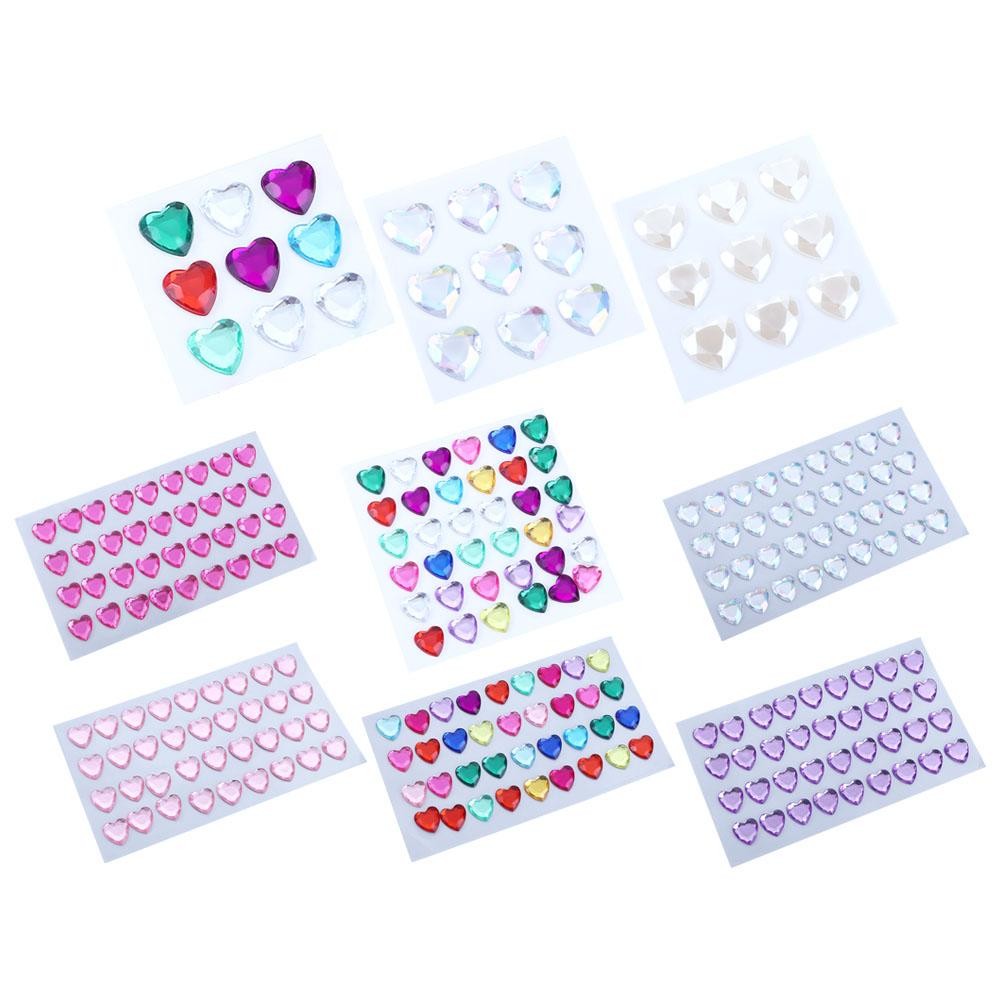 

3D Bling LOVE Heart Diamond Stickers Beautiful Sticker Toys DIY Decorations Scrapbook Phone Laptop Gifts Cute Stationary