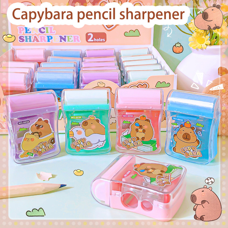 

school supplies stationery and Office supplies teacher accessories capybara eraser Kawaii pencil sharpener school useful
