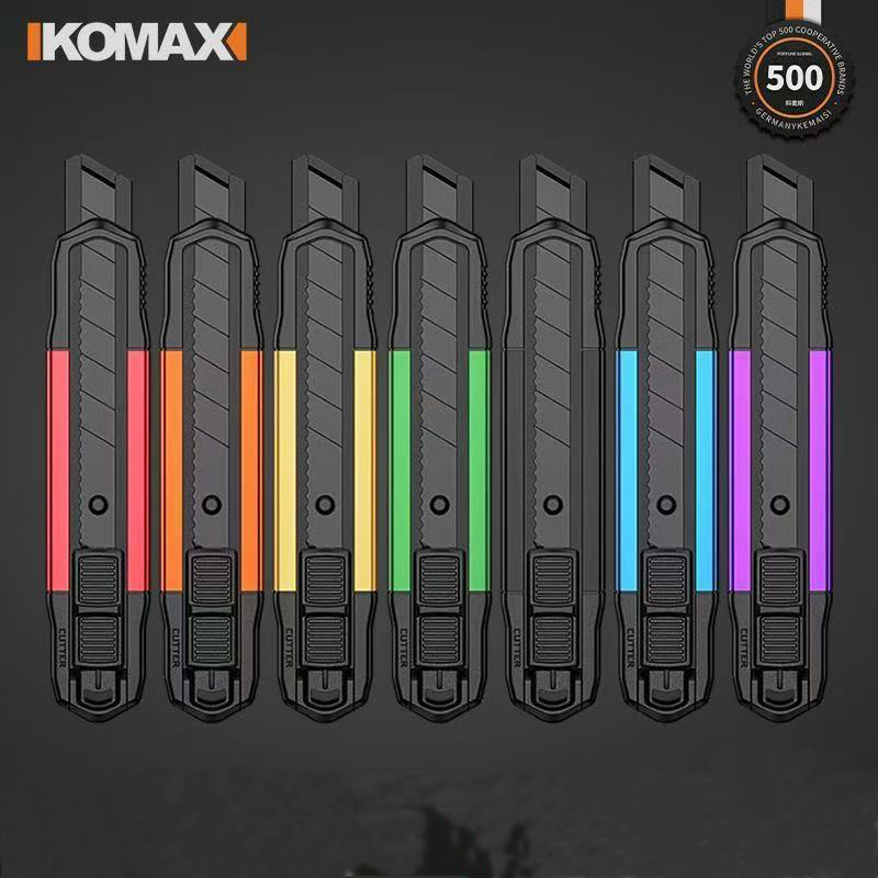 

Industrial Aluminum Alloy Utility Knife Replaceable High Carbon Steel Blade Stainless Steel Paper Cutter Office Art Student Supp