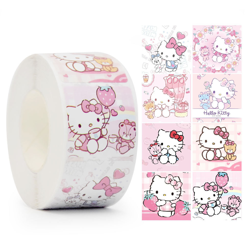 

500Pcs Sanrio Stickers Kawaii Hello Kitty Melody Kuromi Cinnamoroll Graffiti Decals Kid Toy Cute Cartoon Decoration Gift
