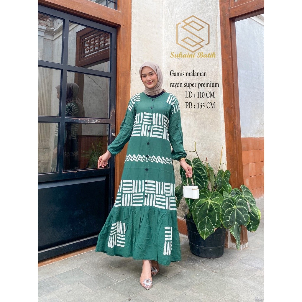 NANTARSHOP terbaru 2023 gamis rayon super premium twill terbaru rempel bawah lengan kerut busui frie