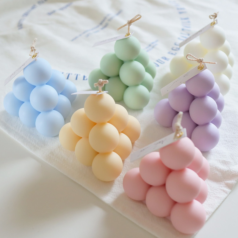 

Multi-style Bubble Ball Silicone Candle Mold Handmade Geomeric 3D Ball Shape Epoxy Resin Plaster Molds DIY Home Crafts Decor
