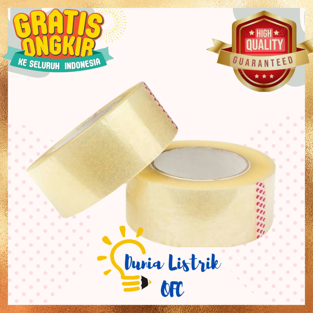 

Lakban Bening 2" Tebal 90Yard Lakban Packing Murah Lakban bening Murah