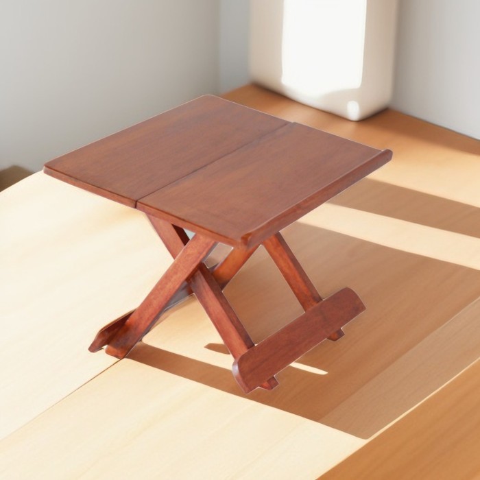 Meja Lipat Miring Meja Ngaji Rehal Al Qur'an Miring - miring plitur