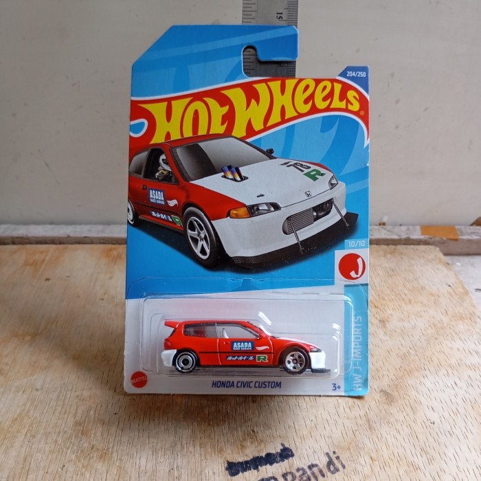 MAINAN hot wheels honda civic custom merah