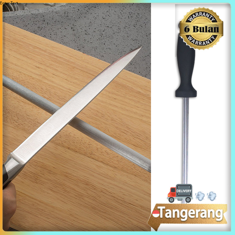 30cm Alat Pengasah Asahan / Pengasah Pisau / Asah Pisau Daging Stainless Steel