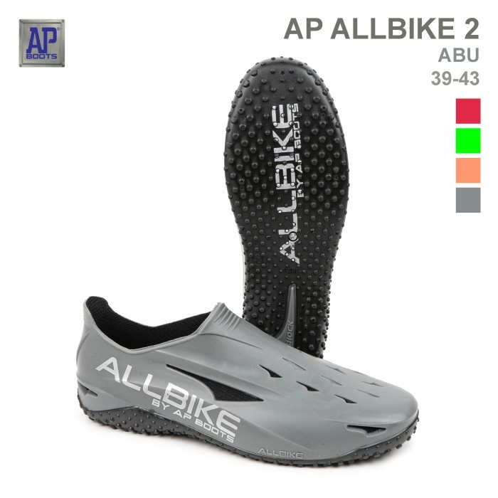 AP Boots ALLBIKE 2 ABU - Sepatu Bike PVC - 40, Abu-abu