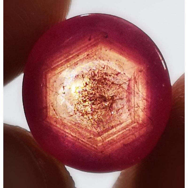 Natural Ruby Star Burma Serat Faktwa Antik Kristal Termurah