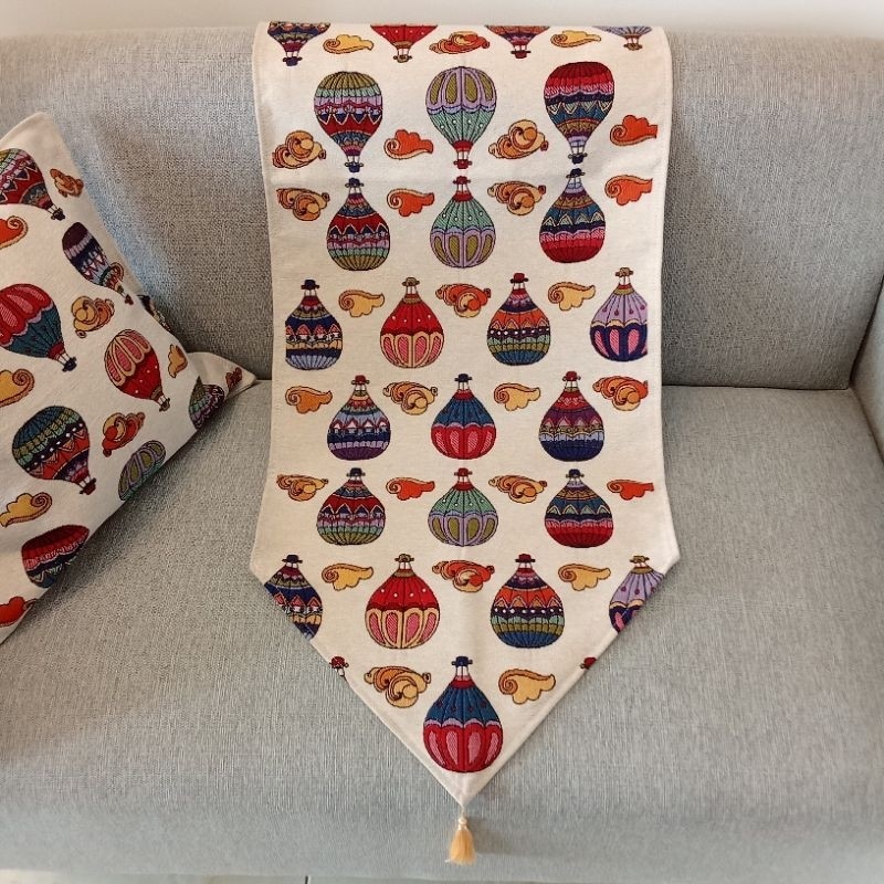 Taplak Meja Turki/ Table Runner Turki / motif Bukan Sablon /Hiasan meja Turki