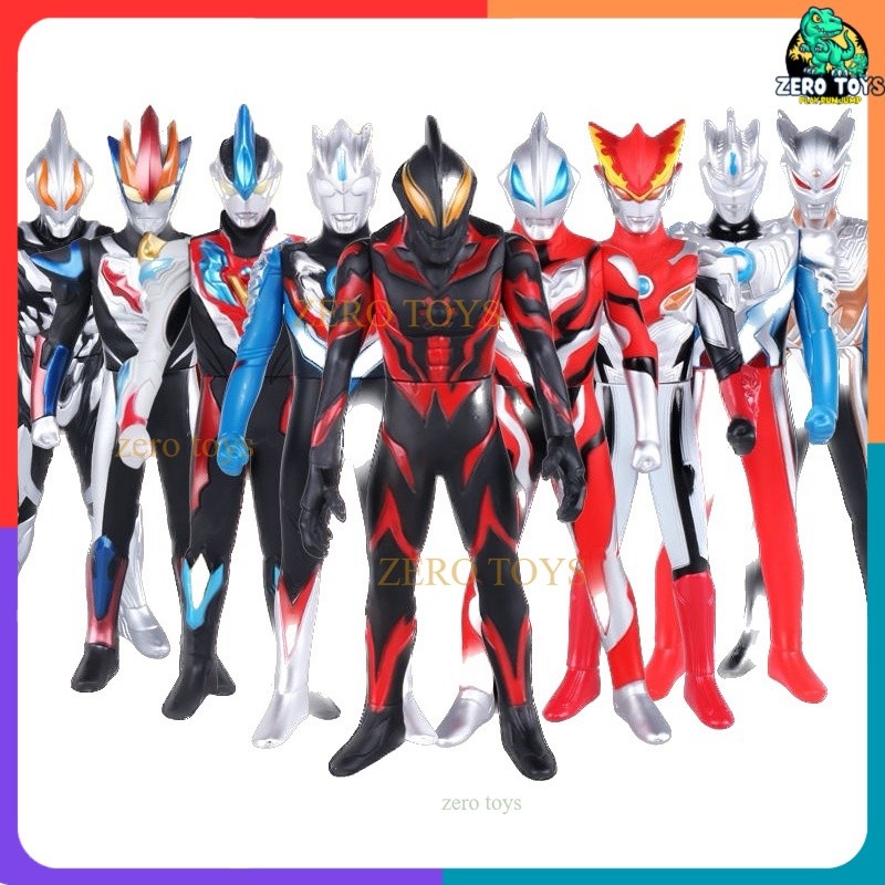 Mainan Ultraman Zero Geed Bahan Karet 23CM Action Figure Ultramen