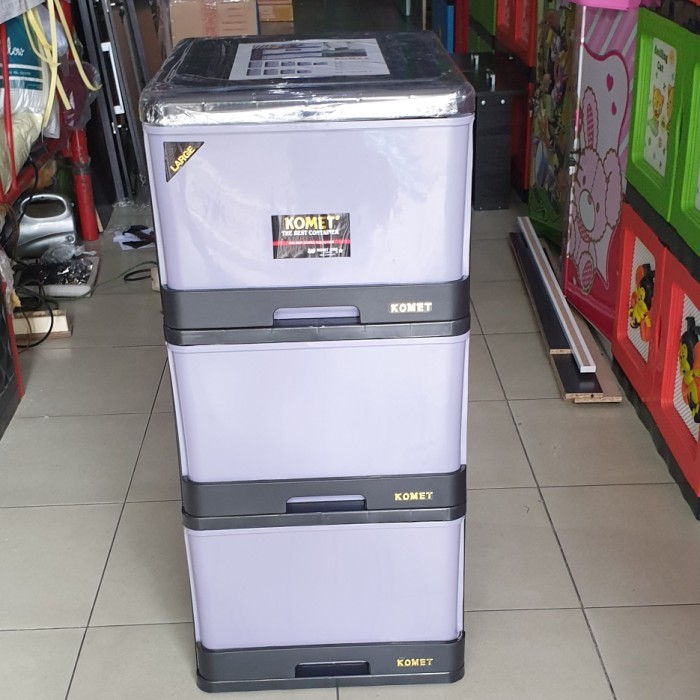 lemari plastik laci plastik komet susun 3L