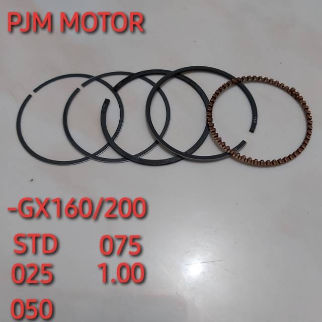 

Ring Piston Seher Mesin Gx160 Gx200 5.5Hp 6.5Hp Genset 2000watt 3000watt 4000watt 2kw 3kw 4kw amplas