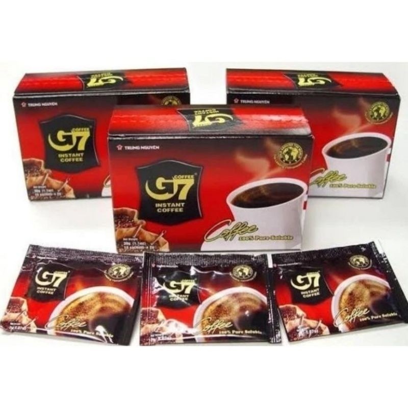 

G7 Coffee Vietnam Trung NguYen Black Coffee Instan Kopi Hitam