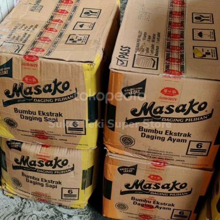 

Masako Ayam / Sapi 1kg Penyedap DUS Grosir isi 12pcs - SAPI BAN