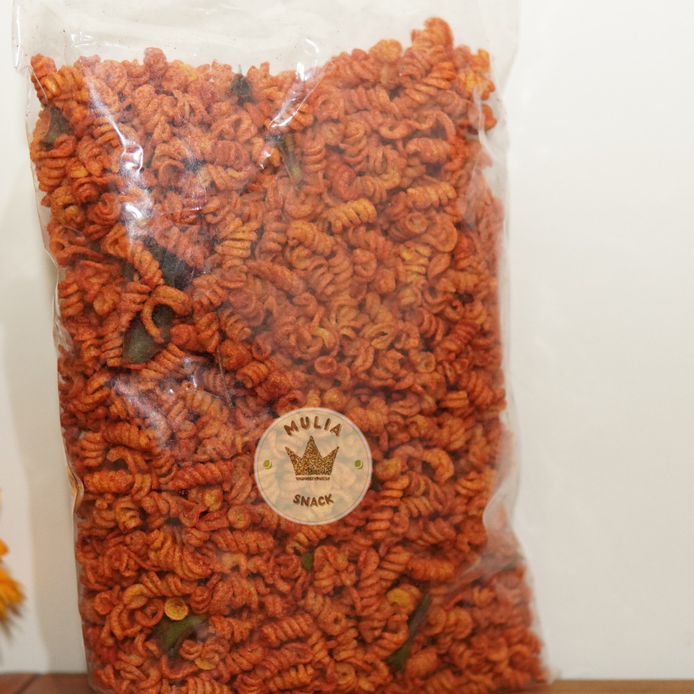 

Makaroni SPIRAL pedas DaunJeruk 1 KG