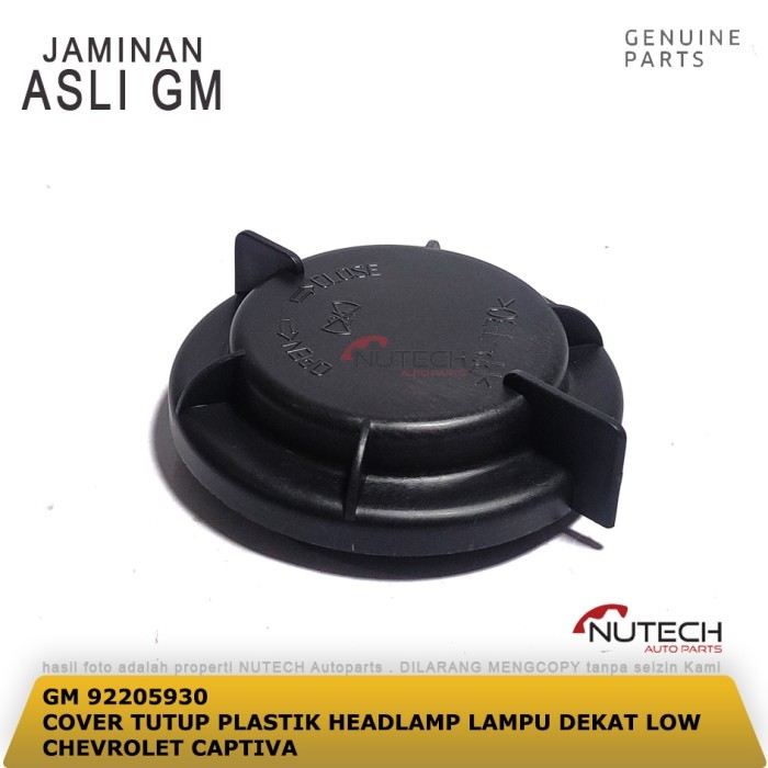 Part--COD COVER TUTUP PLASTIK HEADLAMP LAMPU DEKAT LOW CHEVROLET CAPTIVA ORI GM