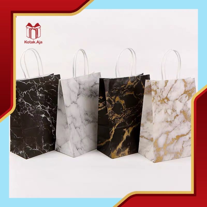 

Paper Bag Kraft / Paper Bag Marble / Paper Bag Marmer / Goodie Bag Marble / Goodie Bag Marmer / Paper Bag Motif I AK01B1-AK03B2
