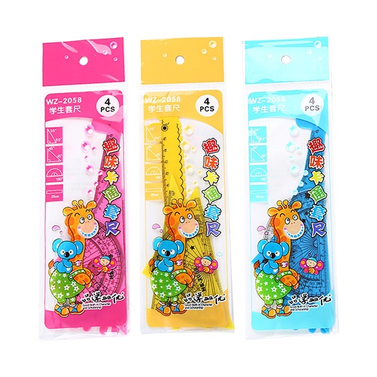 

6.6 Agftoys Penggaris Koala Plastik 1 Set Komplit 4 Pcs / Ruler Set Karakter Lucu