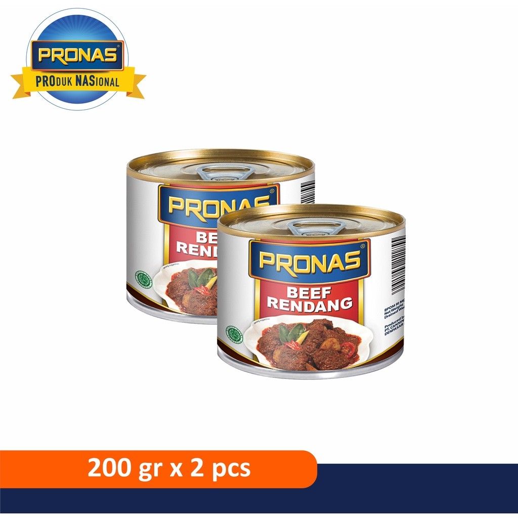 

PRONAS Rendang Daging Sapi 200 g dengan kemasan EOE bundling 2 pcs