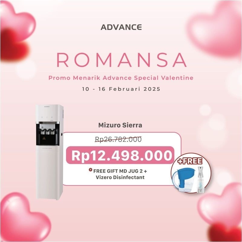Dispenser Ro Advance Mizuro Siera/filter air minum