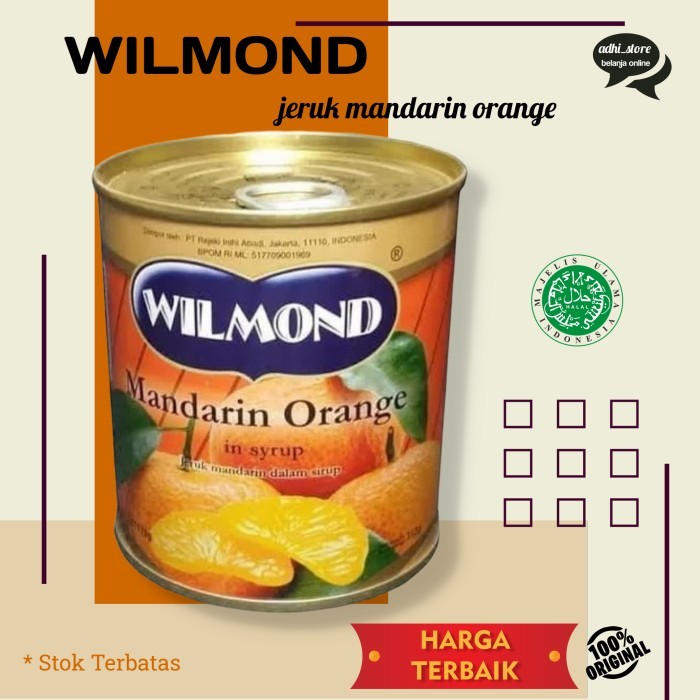 

Promo Wilmond Jeruk Mandarin Orange in Syrup 312gr Terlaris