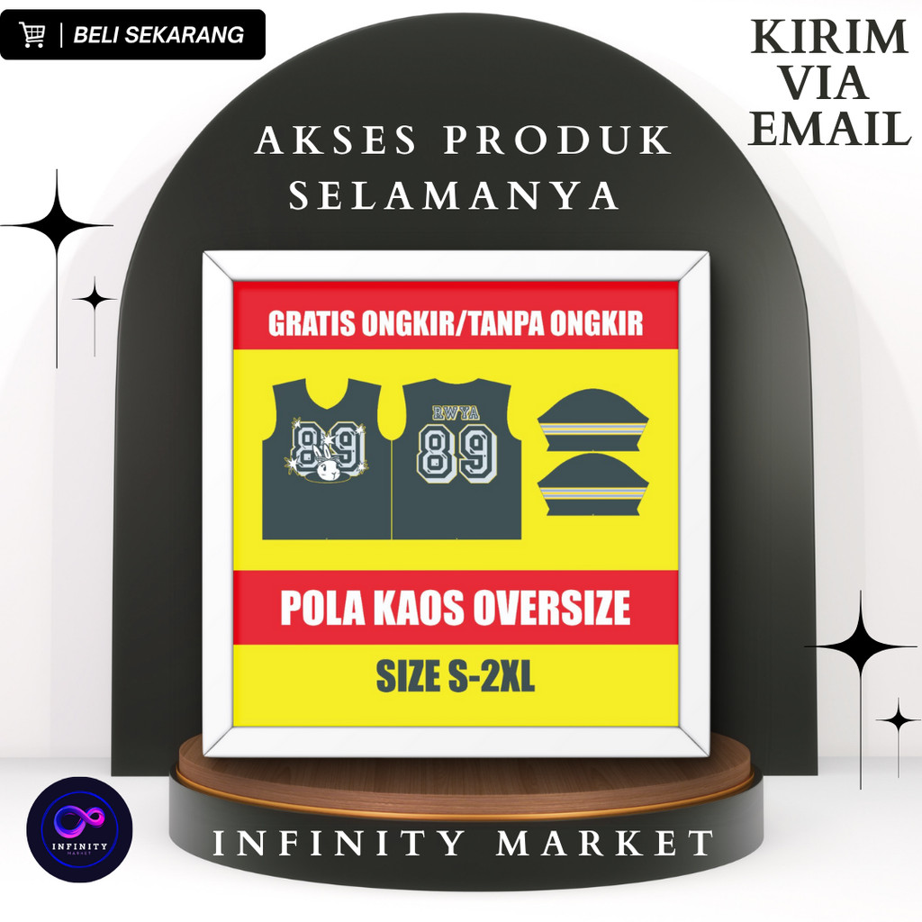POLA KAOS OVERSIZE