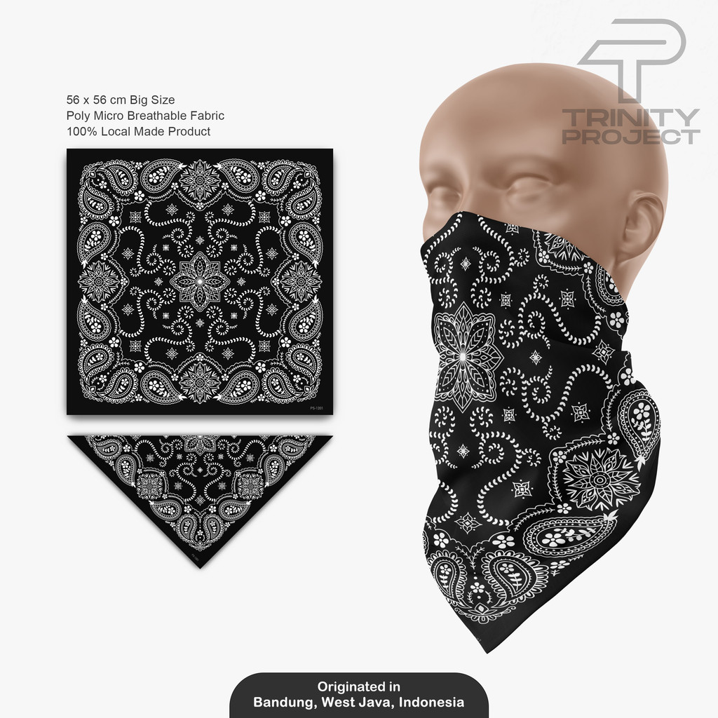 Paisley 1201 - Bandana /Paisley Scarf /Headband /Bandana Slayer Unisex /Skena Aksesoris Outfit Murah