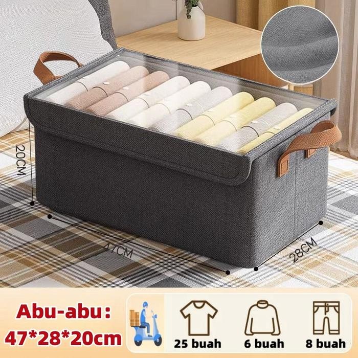 Dijual Peningkatan Baru Storage box Rangka Baja Tutup super Storage box organizer tahan debu dan kel