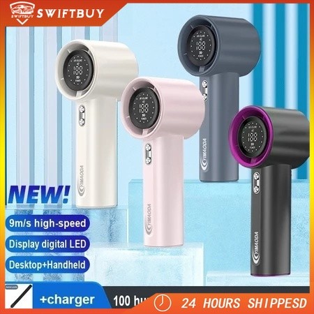 GOJODOQ Kipas Angin Mini Portable 199 mini Fan Turbo Kipas Tangan Untuk Olahraga Luar Ruangan Dan