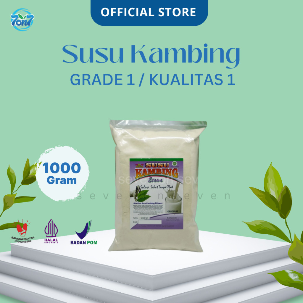 

Susu Kambing Etawa Bubuk 7on7 Kualitas 1 Kemasan 1 Kg