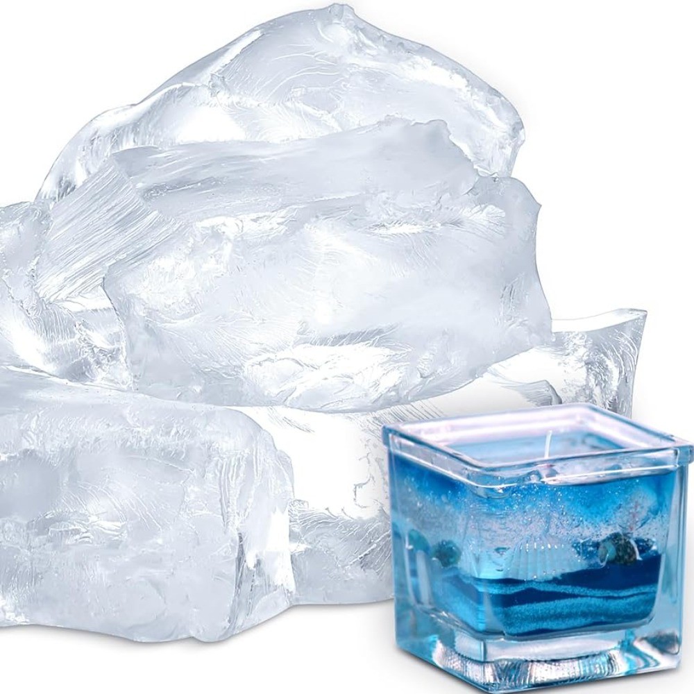 

1 Pound (500g) jelly candle raw material for high-density transparent gel wax made from DIY candles