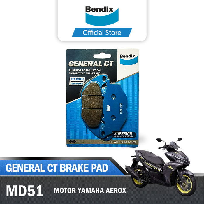 Bendix Kampas Rem Depan Cakram Brake Pad Motor Yamaha Aerox GCT