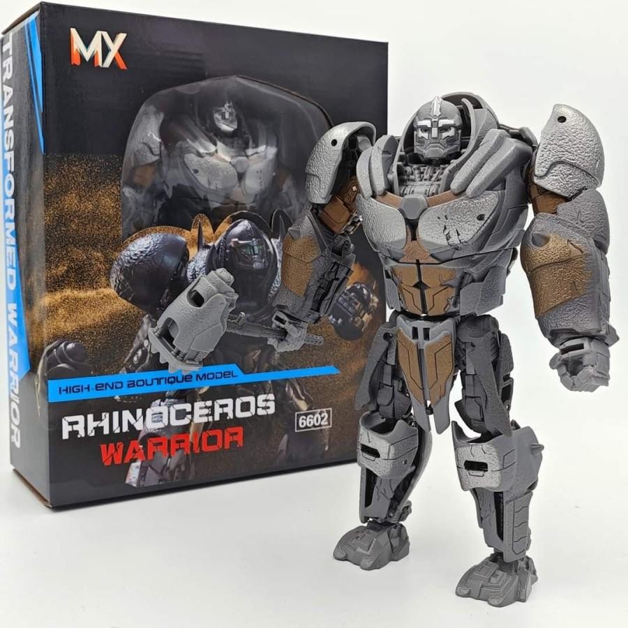 MX 6602 Rhinoceros Warrior Rhinox Mainan Robot Badak TF Rise Of The Beast Transform