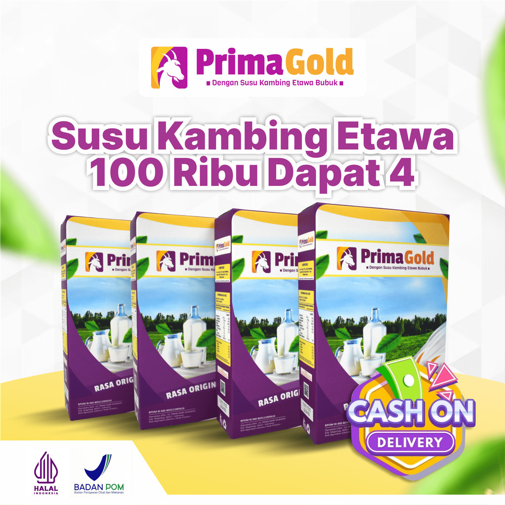 

4 box susu kambing etawa prima gold