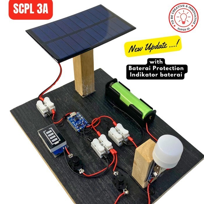 Kit edukasi solar cell solar panel solar energy PLTS - BELUM DIRAKIT